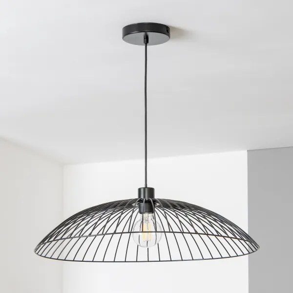 Brilagi - Lustră LED suspendată pe cablu CERIA WIRE, 1xE27/40W/230V, Ø 60 cm, negru