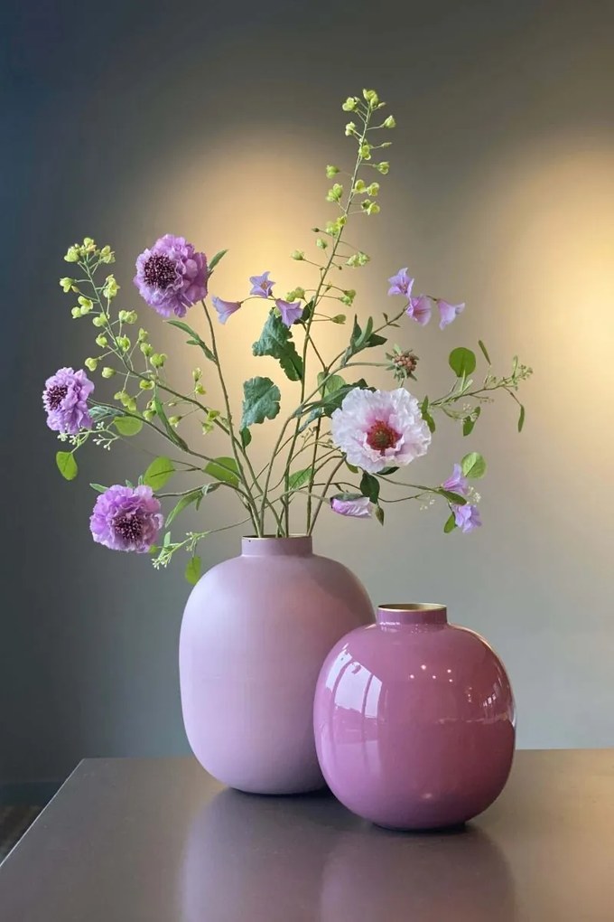 Vaza decorativă din metal Lilac 23cm