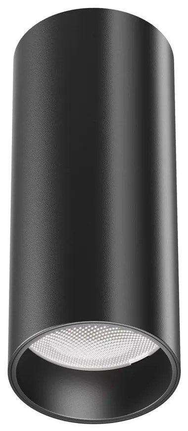 Plafoniera LED design tehnic Focus negru, 4000K