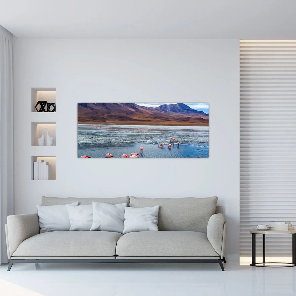 Tablou - Flamingo (120x50 cm)