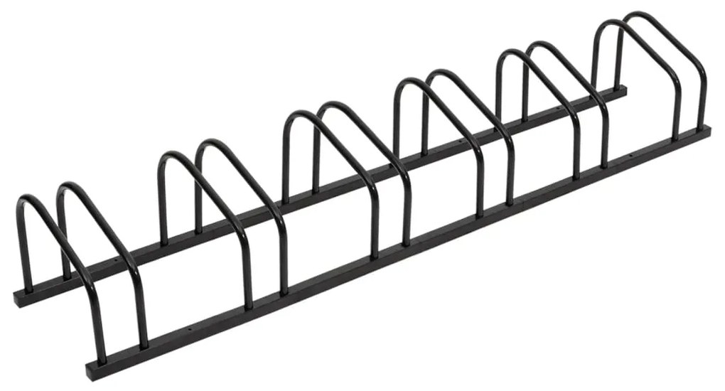 vidaXL Suport de biciclete, pentru 6 biciclete, negru, oțel