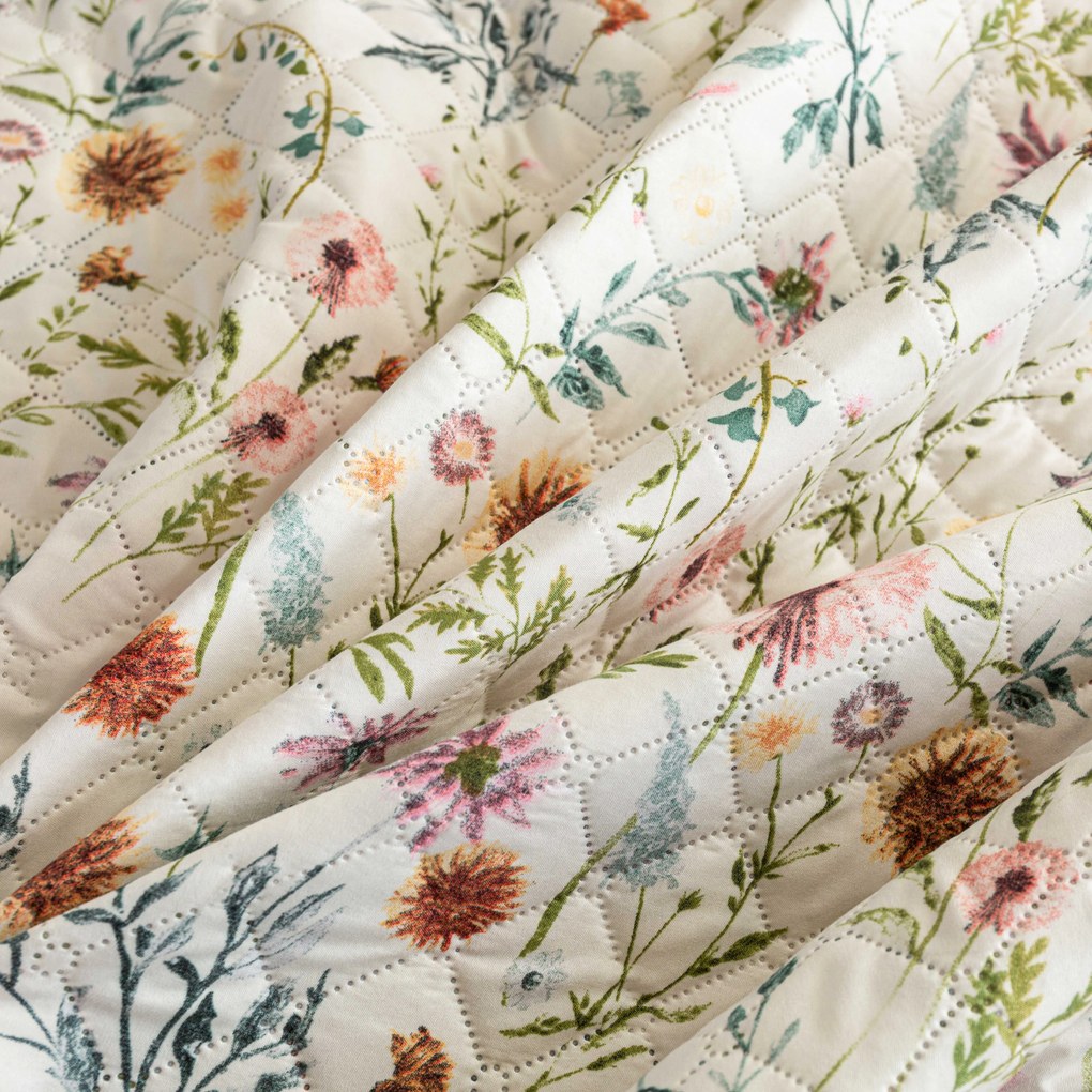 Cuvertura de pat HERBALIS crem Dimensiune: 170 x 210 cm