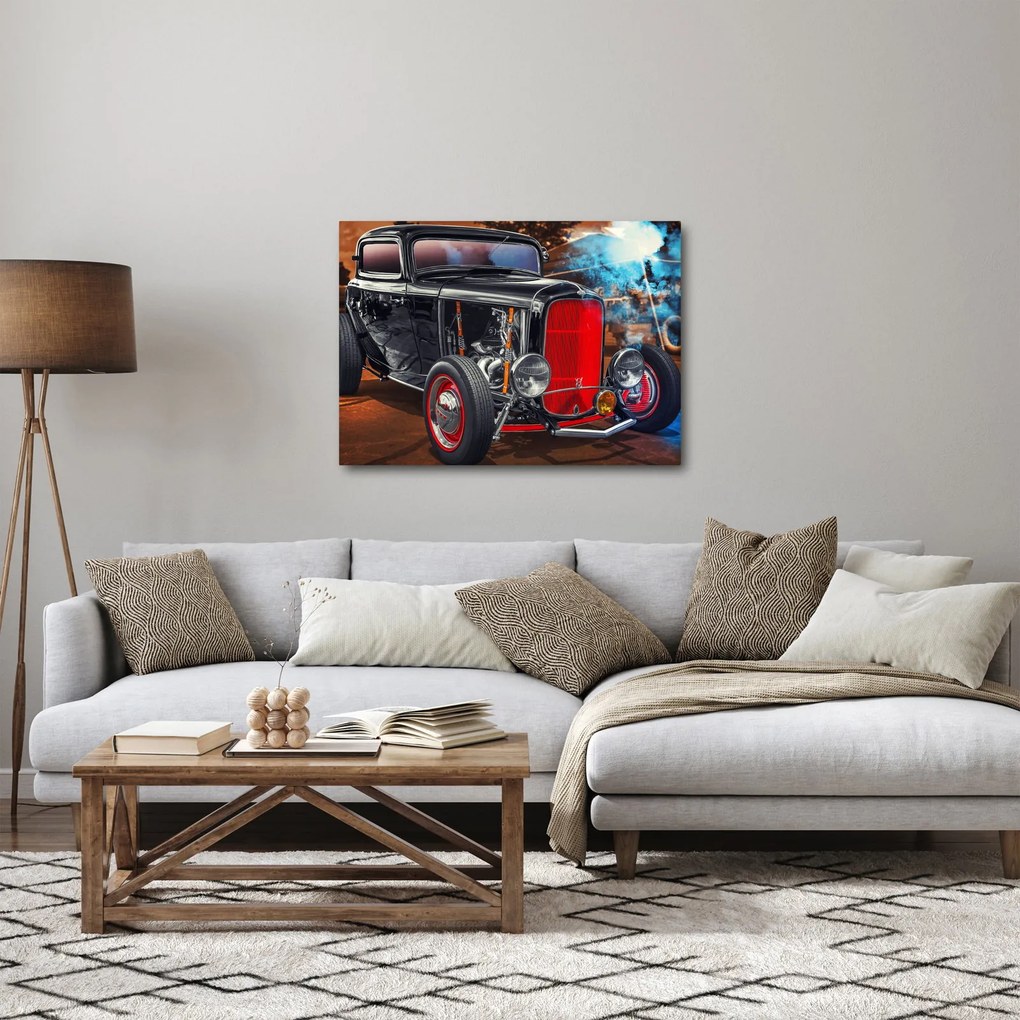 Tablou cu mașina veteran (70x50 cm)