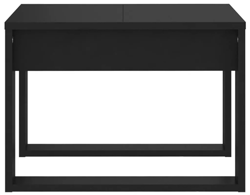 Masa laterala, negru, 50x50x35 cm, PAL 1, Negru