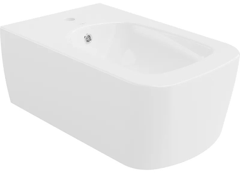 Mexen York bideu montat pe perete, Albă - 35115500