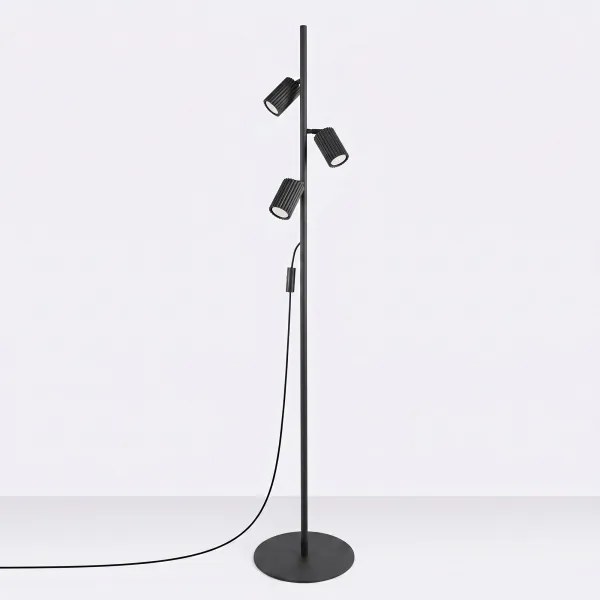 Sollux SL.2016 - Lampadar KARBON 3xGU10/10W/230V negru