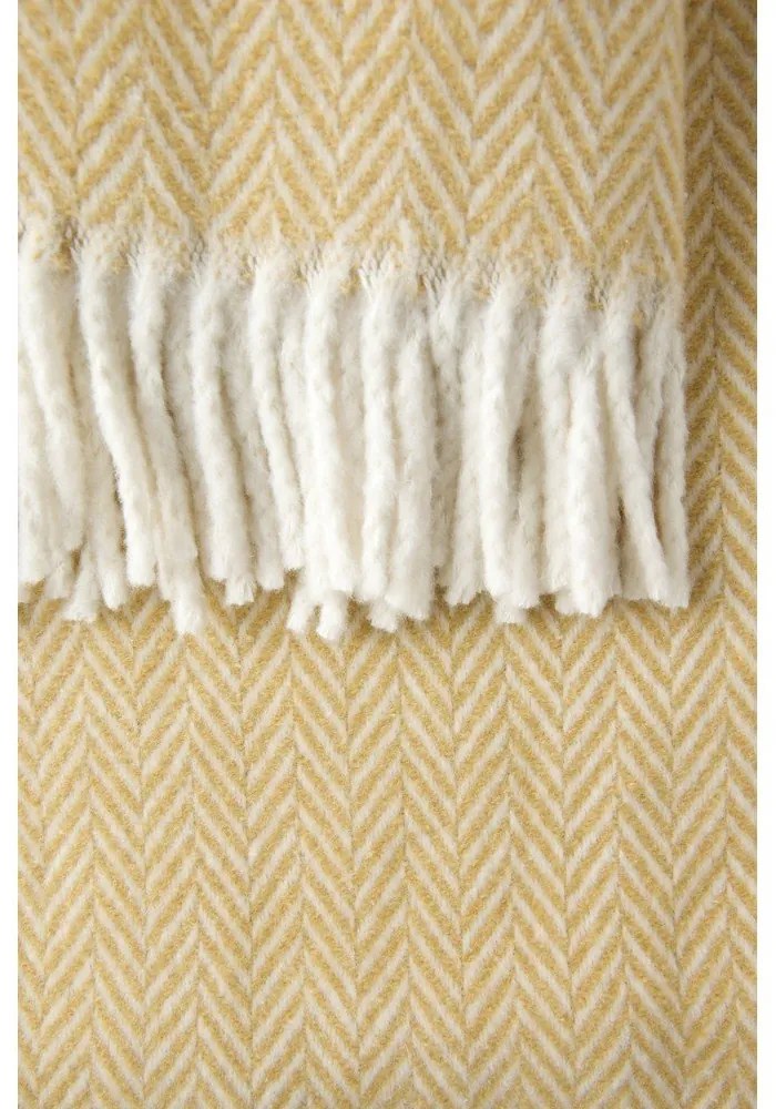 Pled din amestec de bumbac Euromant Skyline, 140 x 180 cm, gri - maro