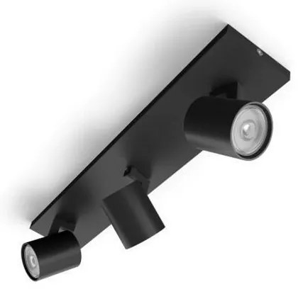 Spot RUNNER 3xGU10/20W/230V negru Philips