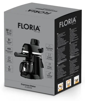 Espressor Cafea Zilan Putere  800W Capacitate 4 cesti Tava detasabila