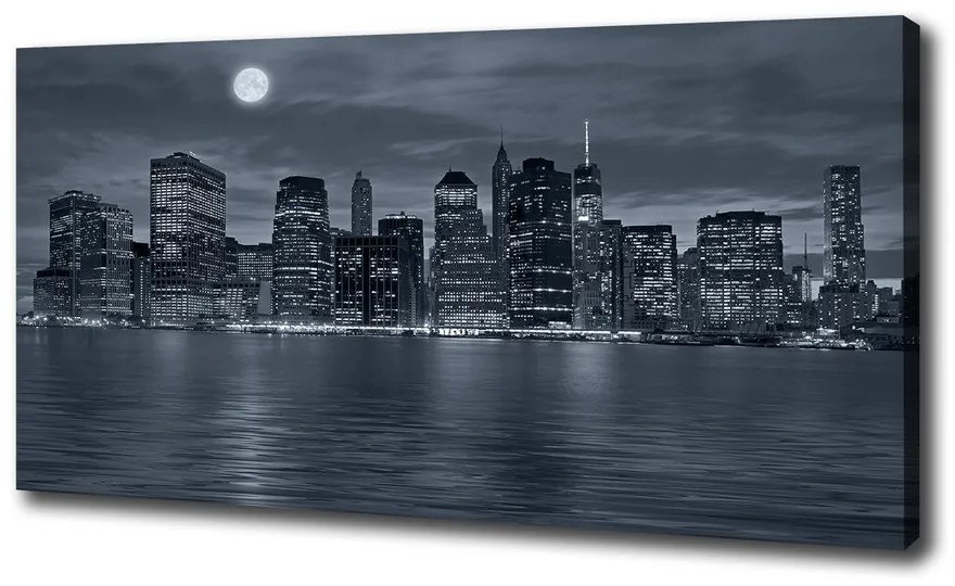 Print pe pânză New york, pe timp de noapte