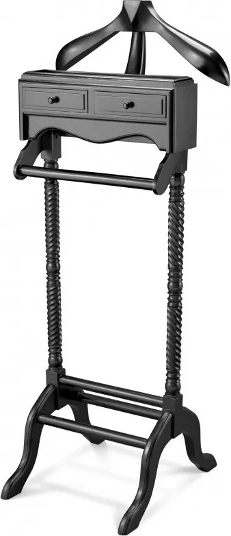 Suport haine design LUX lemn de mahon negru Jaquet