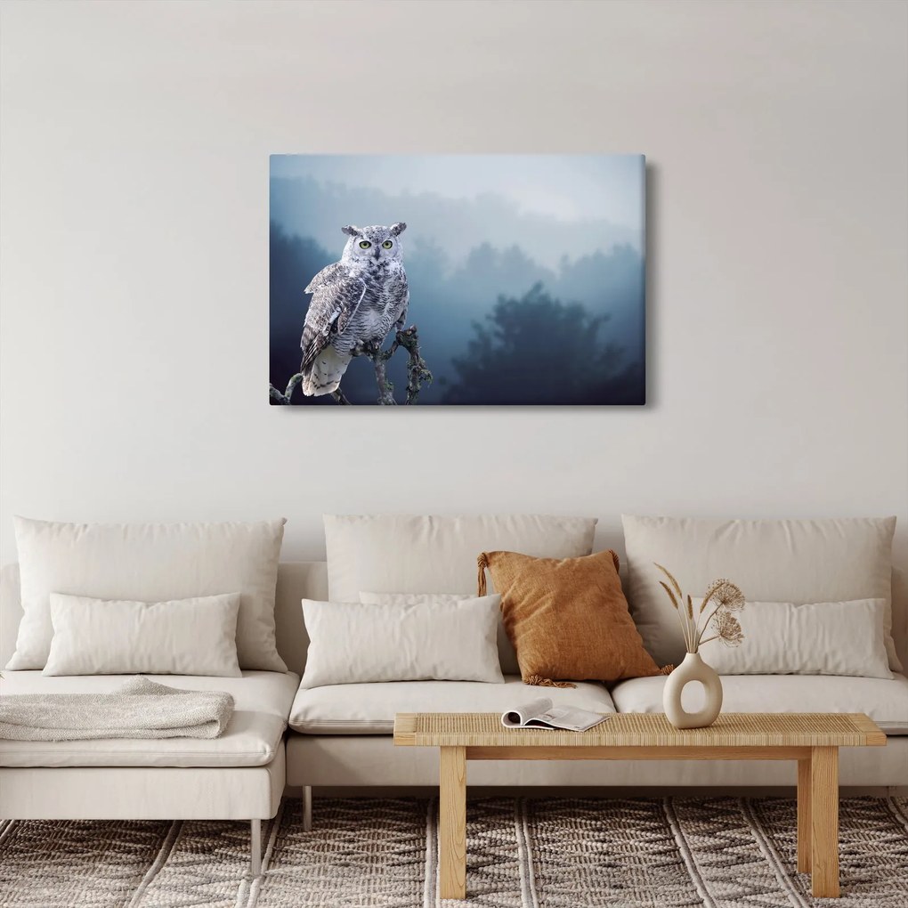 Tablou - Bufniță de zăpadă (90x60 cm)