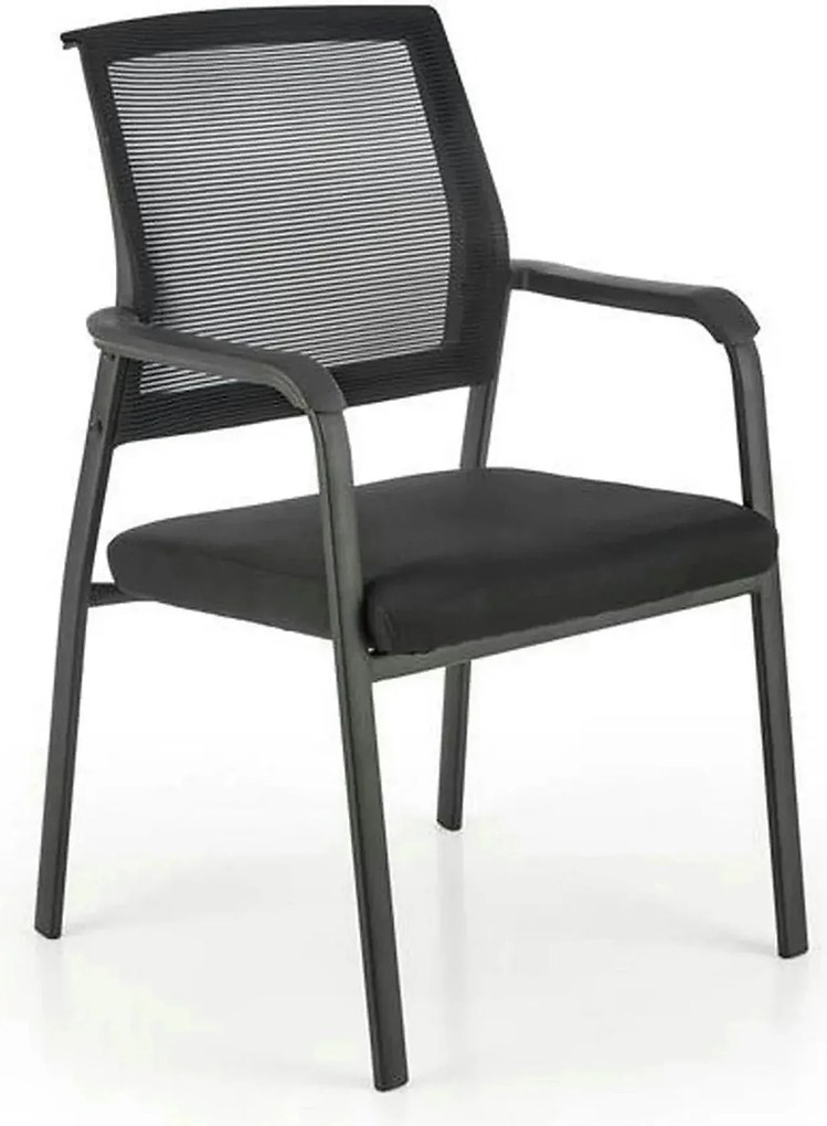 Scaun BERGEN, negru, stofa clasica/metal, 58x60x90 cm