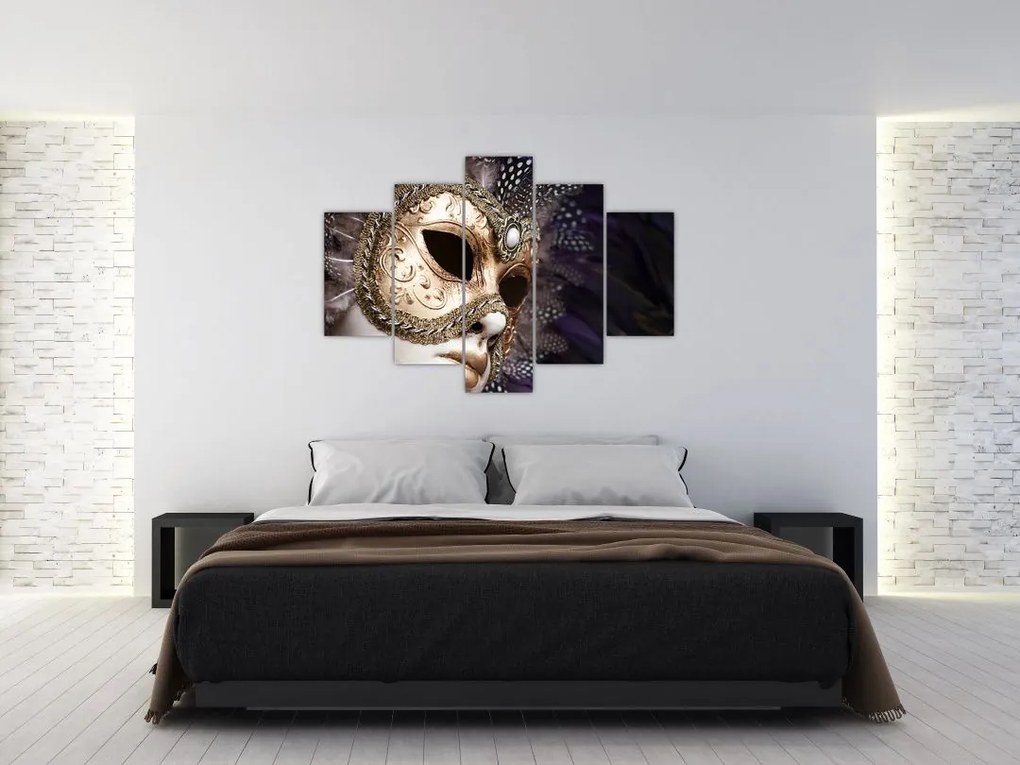 Tablou cu statuie cu masca (150x105 cm)