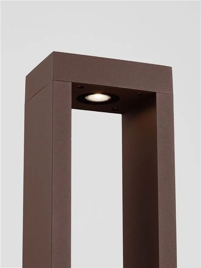 Stalp exterior LED 2700K IP65 DOLIX corten, H-60cm