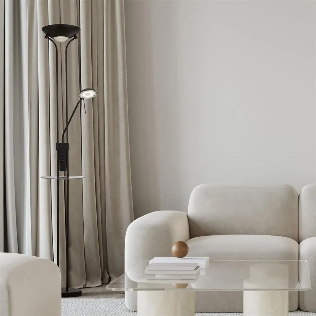 Lampadar, Lampa de podea LED cu punct de incarcare telefon Wireless