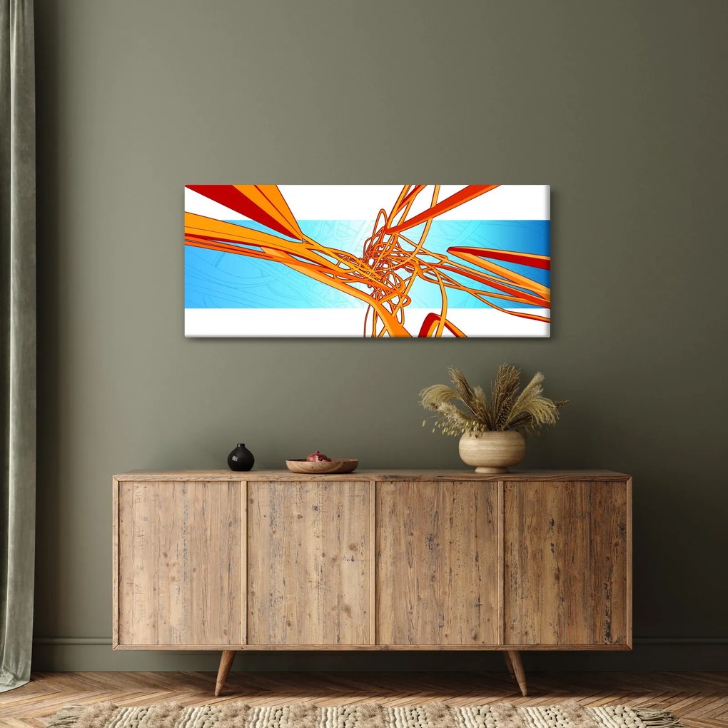 Tablou - Linii împletite, abstracție (120x50 cm)