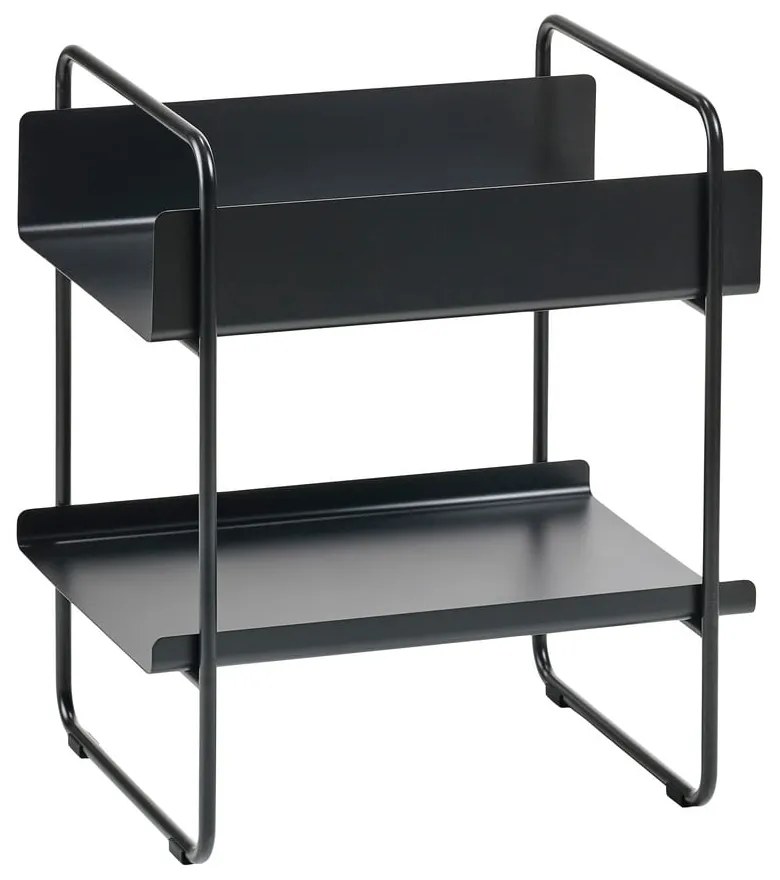 Masă consolă neagră din metal 36x48 cm A-Console – Zone