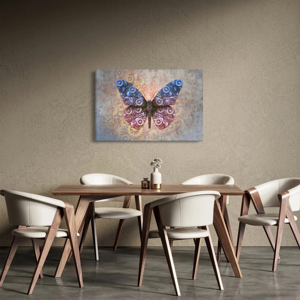 Tablou - Fluture steampunk (90x60 cm)