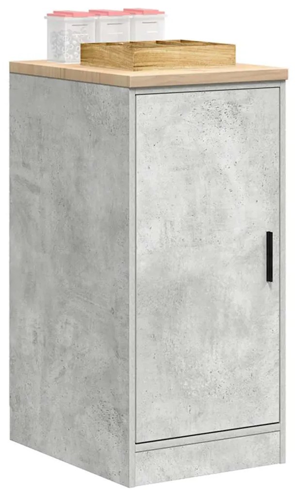 vidaXL Dulap depozitare garaj Beton Gri 40x51x85 cm lemn masiv de pin