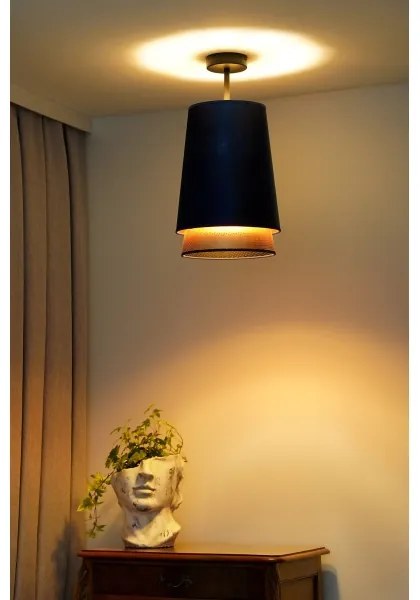 Lustră aplicată BELL Duolla SHINY 1xE27/15W/230V d. 25 cm albastru/cupru