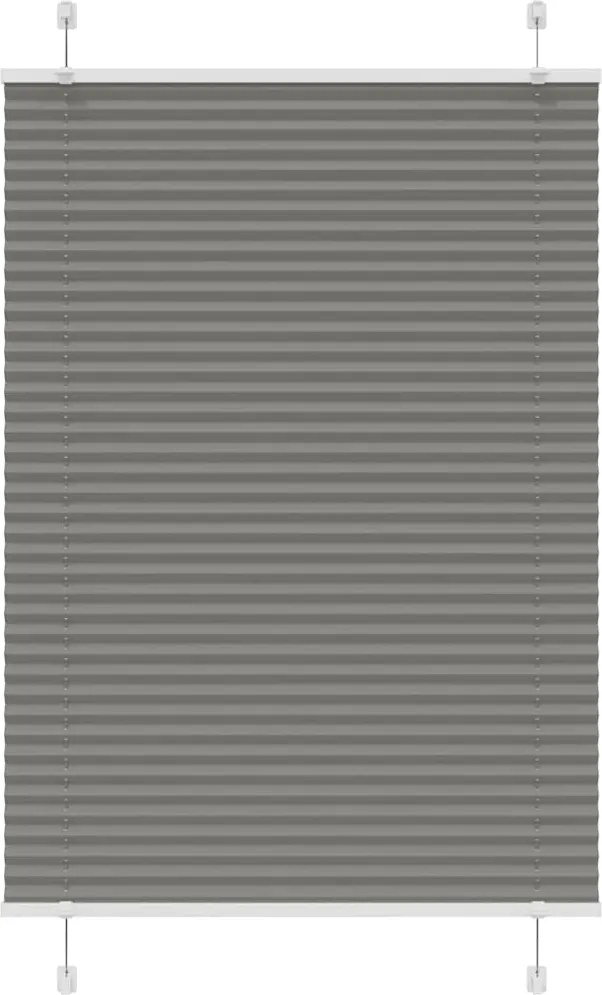 vidaXL Jaluzea plisată Antracit 90x150 cm Lățime țesătură 89,4 cm