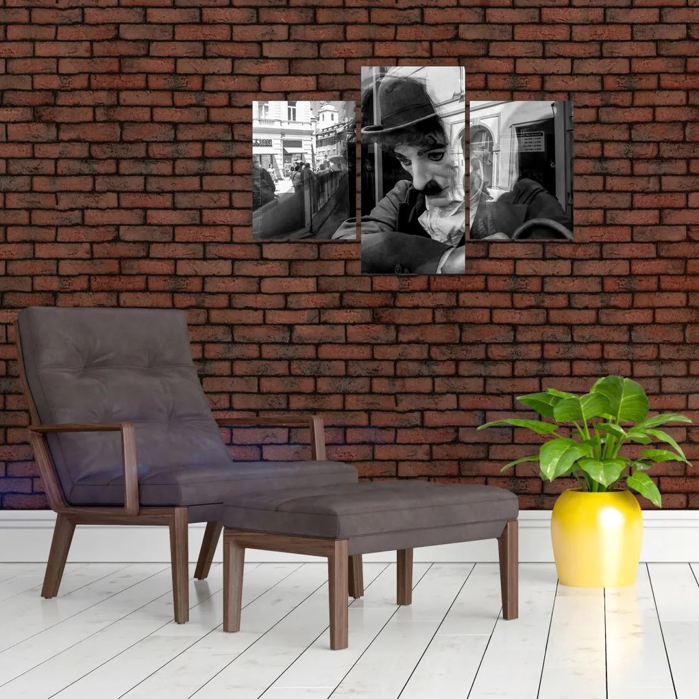 Tablou - Charles Chaplin la Praga (90x60 cm)