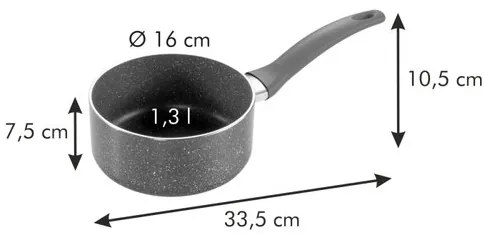 Cratiță Tescoma Manico Rosso 16 cm, 1,3 l