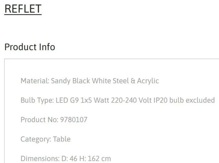 Lampadar de podea modern stil minimalist REFLET