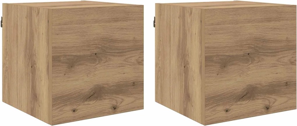 vidaXL Cabinet TV Stejar Artizanal 30,5 x 30 x 30 cm Lemn compozit