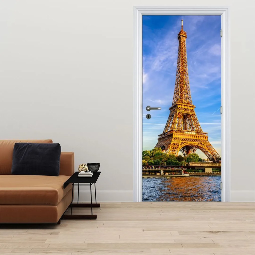 Fototapet pentru ușă - Tturnul Eiffel (95x205cm)