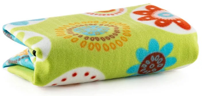 Patura pentru picnic Muhler 2 x 0,8 m, Bumbac perlat + polar, Verde