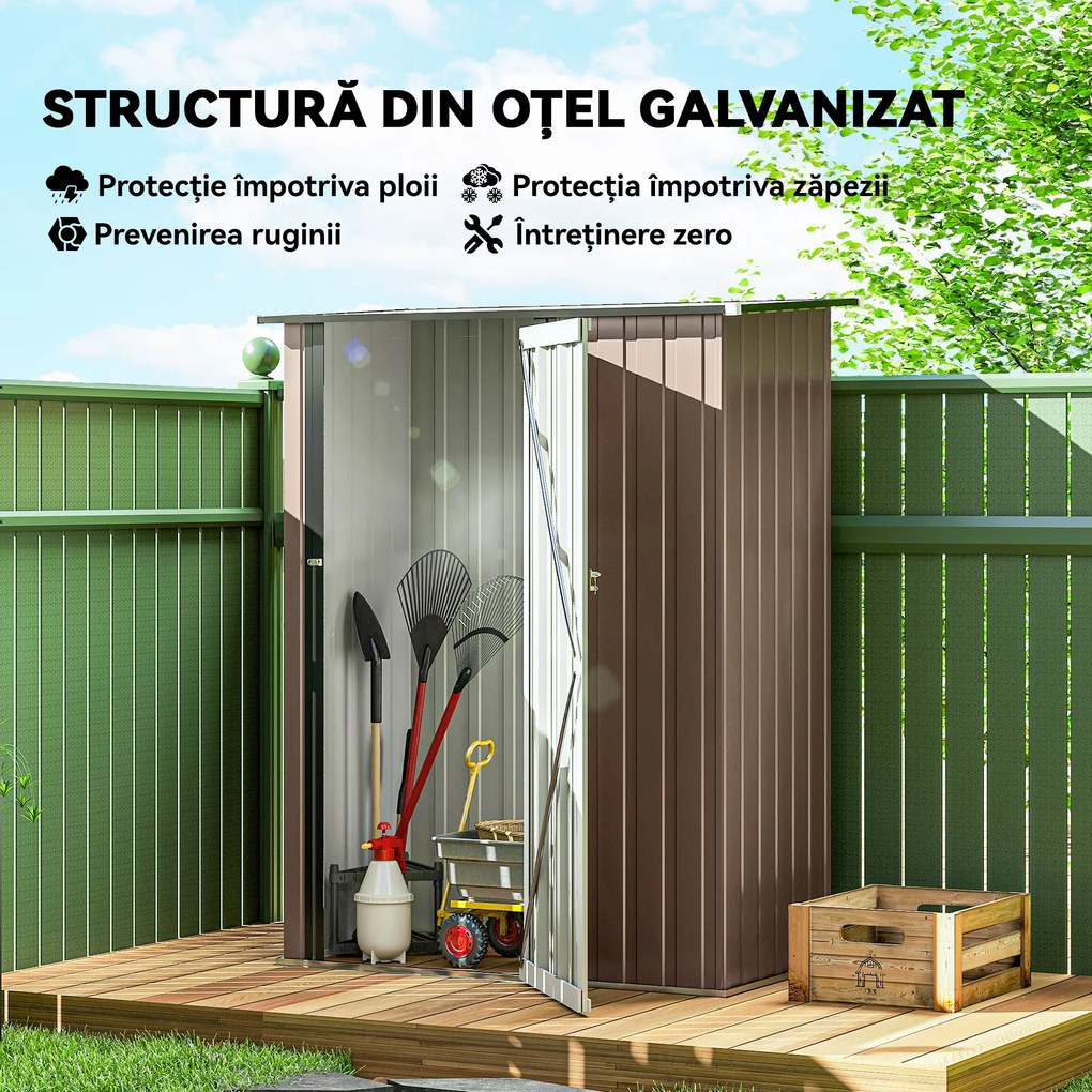 Outsunny Sopron de Gradina din Otel Suport Scule