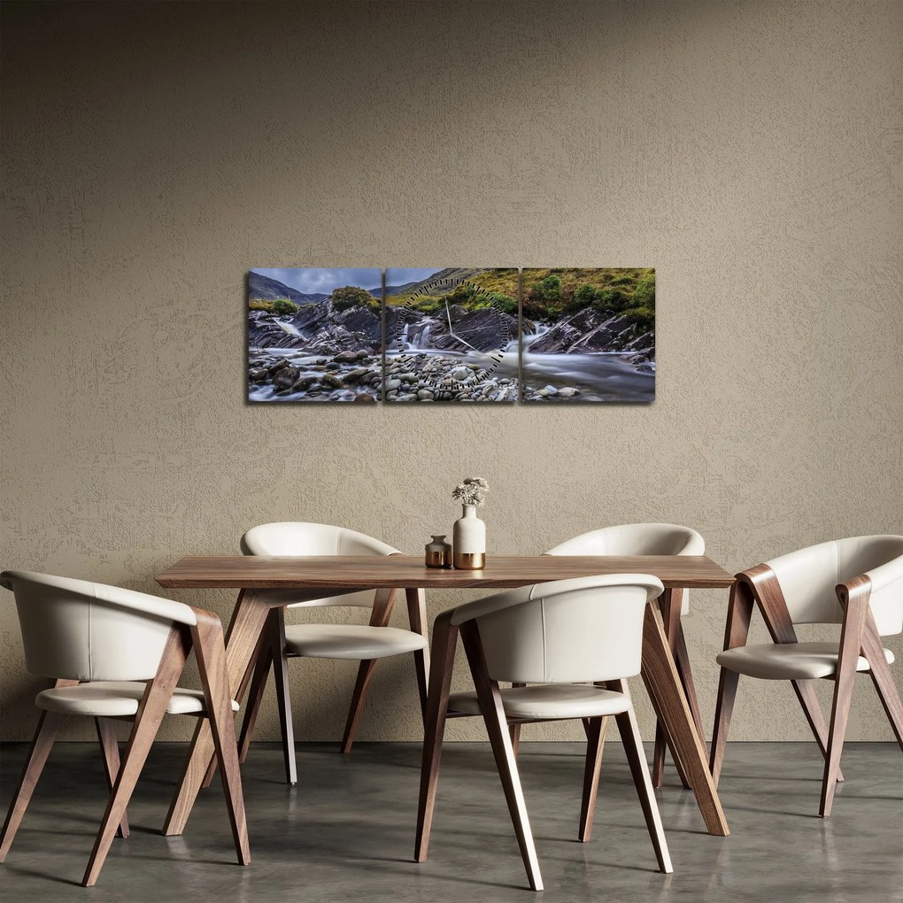 Tablou - Apă curgătoare (cu ceas) (90x30 cm)