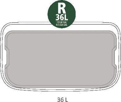 Cos de gunoi Brabantia Bo Touch 651105, 36 l, Deschidere lina si silentioasa, Gri