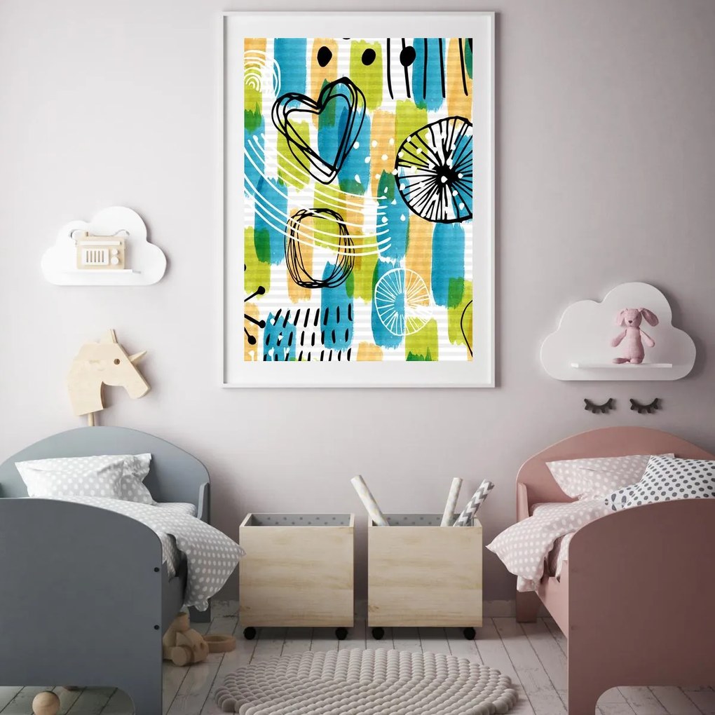 Poster - Abstracție de copii (A4)