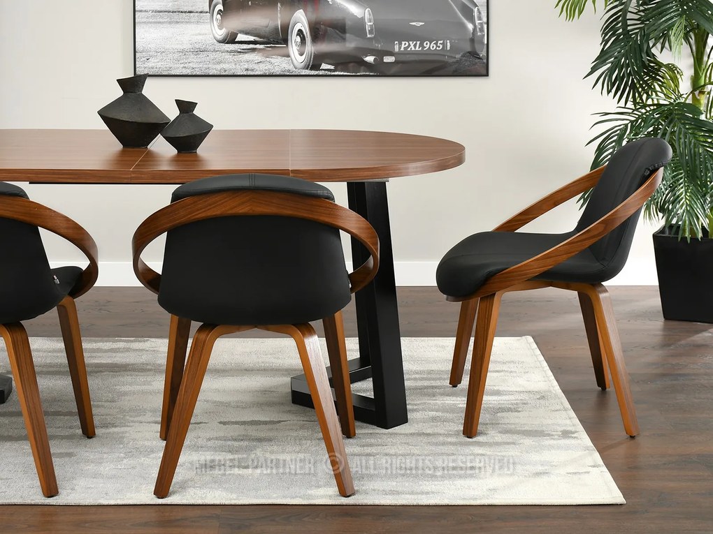 Scaun Lila K (negru + nuc). 1111105