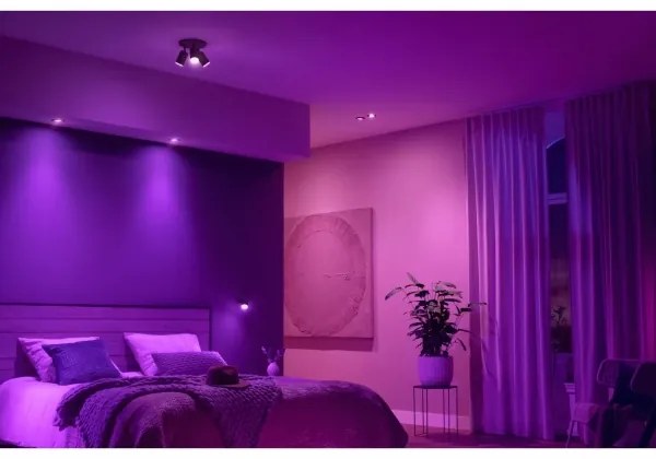 Philips Hue CENTURA 3xLED RGBW GU10 4,2W 230V set cu dimmer