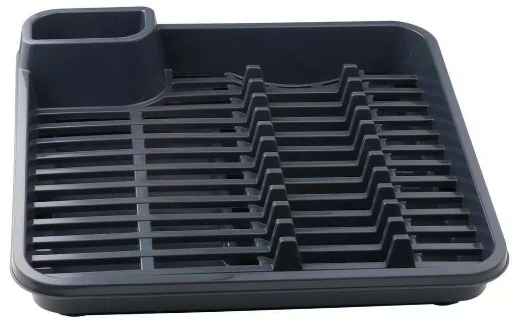 Suport scurgator de vase 39x39cm, gri inchis, Milo
