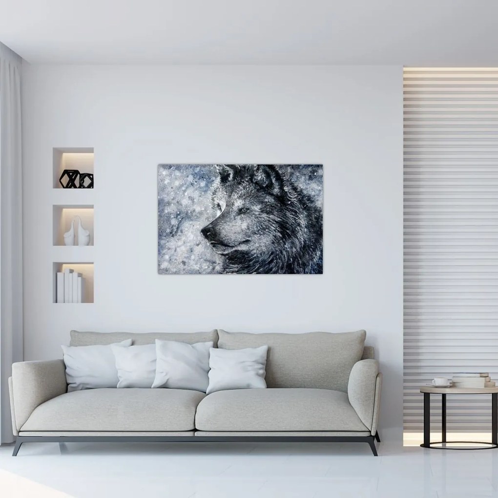 Tablou - Lupul din desene animate (90x60 cm)