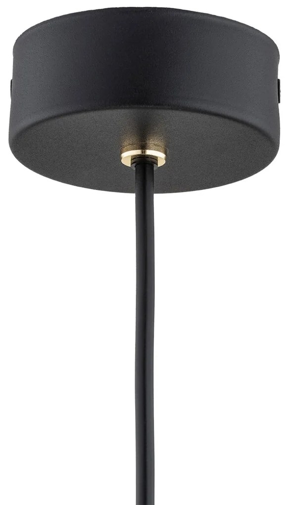 Pendul LED tubular design modern minimalist SICILIA negru/auriu