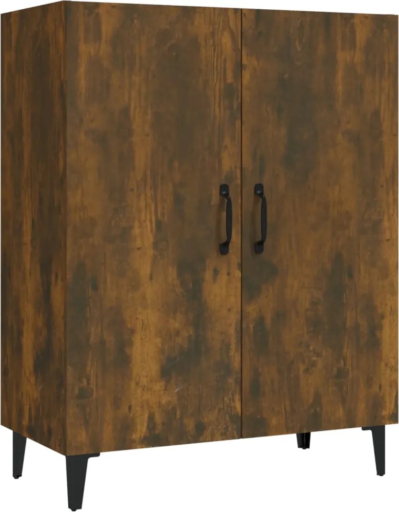 vidaXL Servantă, stejar fumuriu, 70x34x90 cm, lemn prelucrat