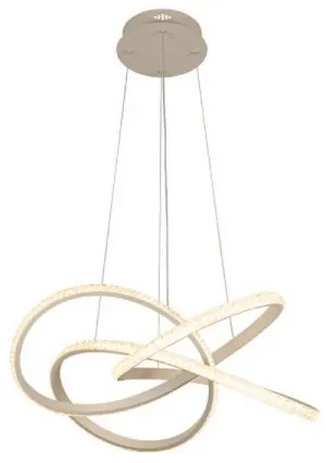 Lustră LED dimabilă, suspendată pe cablu, 95W, 230V, 3000-6500K, Ø57 cm + telecomandă