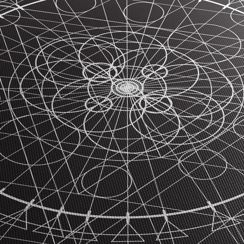 Tablou - Abstracție cu ceas (120x50 cm)