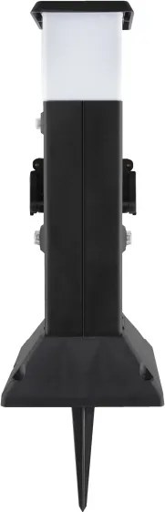 Brilagi - Lampă de exterior cu 2 prize SCHUKO, soclu 1xE14/15W/230V, IP44, neagră