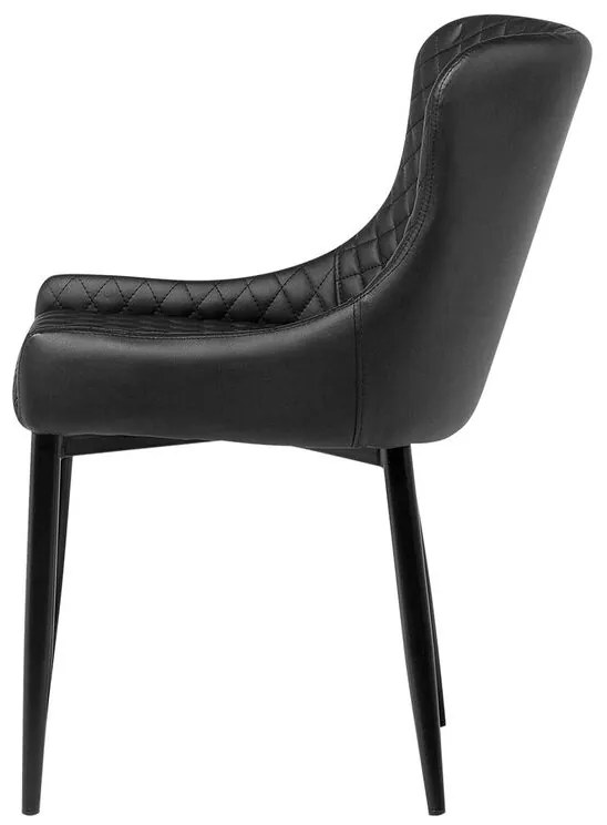 Set 2 buc. scaune pentru sufragerie Soho (negru). 1009898