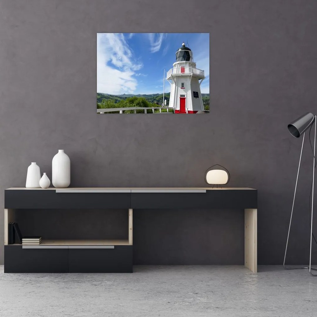 Tablou cu farurile Akaroa, Nooua Zeelanda (70x50 cm)