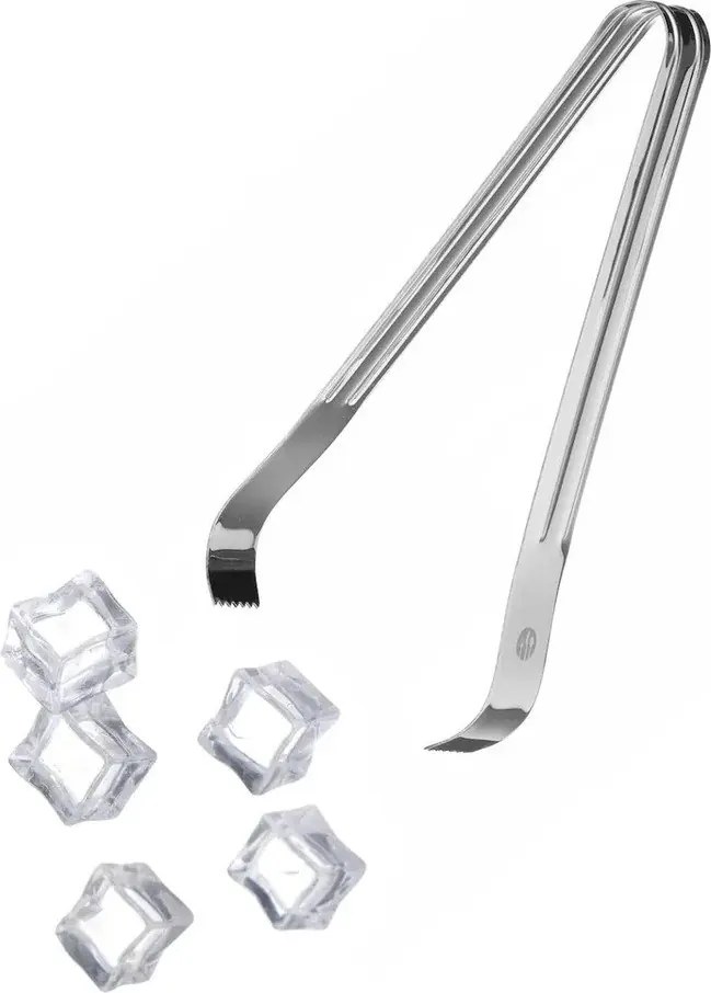 Set 2 clești pentru gheață din oțel inoxidabil Hendi