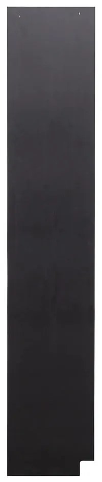 Bibliotecă modulară neagră din lemn masiv de pin 78x210 cm Finca – WOOOD