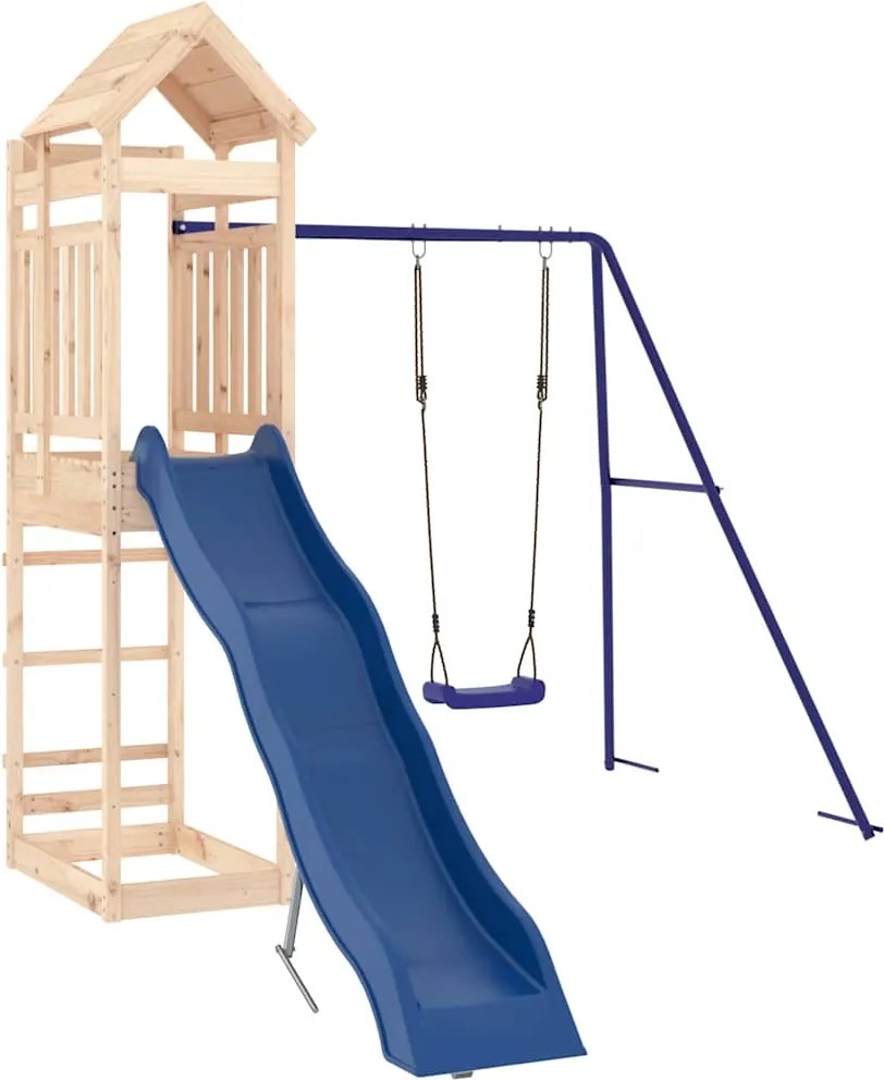 vidaXL Set de joacă pentru exterior, lemn masiv de pin